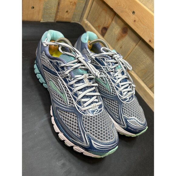 Brooks Ghost 5 Womens Running Shoes 9.5 Wide (D) Blue/Gray Mesh Lightweight - Picture 2 of 10